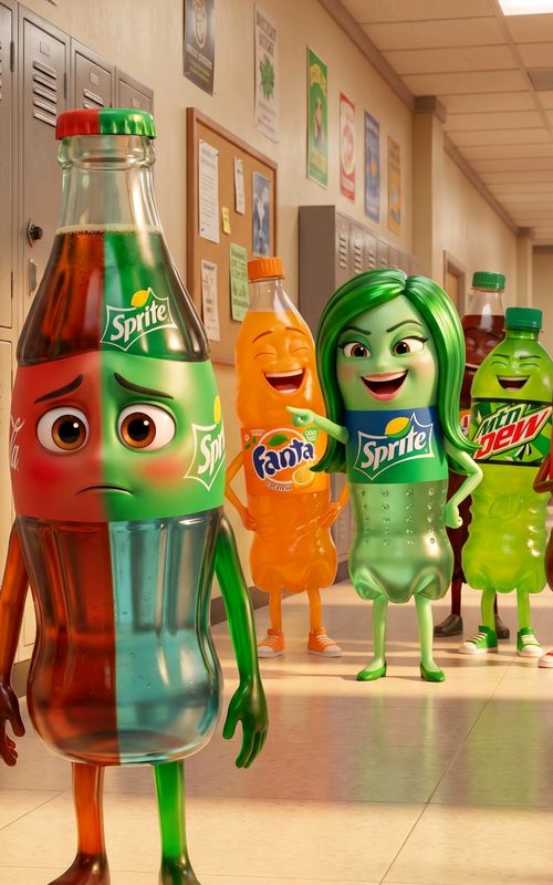 Coca-Cola Boy’s🥤 Transformation Story 😮‍💨 #fyp #foryoupage #talkingobjects #cocacola #sprite 