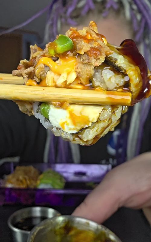 Sushi 🍣 🍣 #sushi #mukbang #asmr #girldinner #mukbangeatingshow 