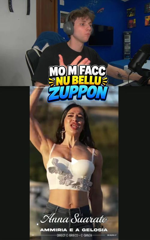 Mo m facc nu bellu zupponnnnn #trash #reaction #fyp 