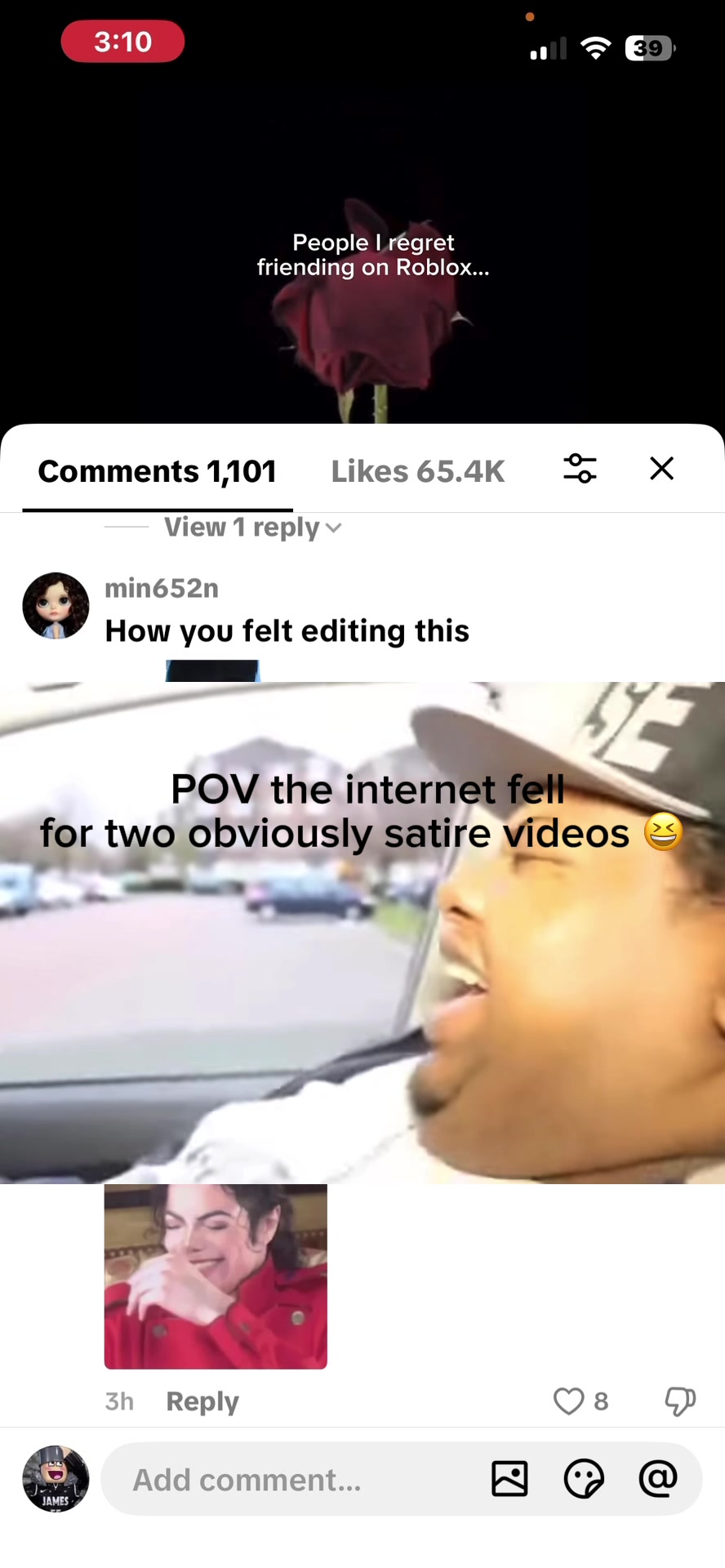 These people dumb fr LOLOLOL #satire #trolled #fyp #jamesmm2 #imagine