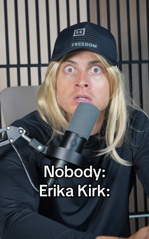 SHE AINT HERE TO PLAY. (This is simply just a parody!) #erikakirk #charliekirk #skit 