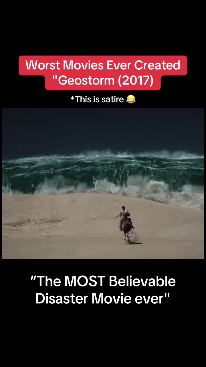 The MOST Believable Disaster Movie ever *This is satire 😂 #2000s #roast #commentary #geostorm #usa