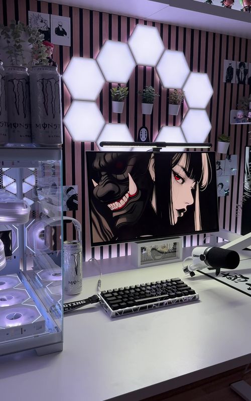 Gaming Setup #setup #GamingSetup #whitesetup #pcsetup #setupgaming #fyp 