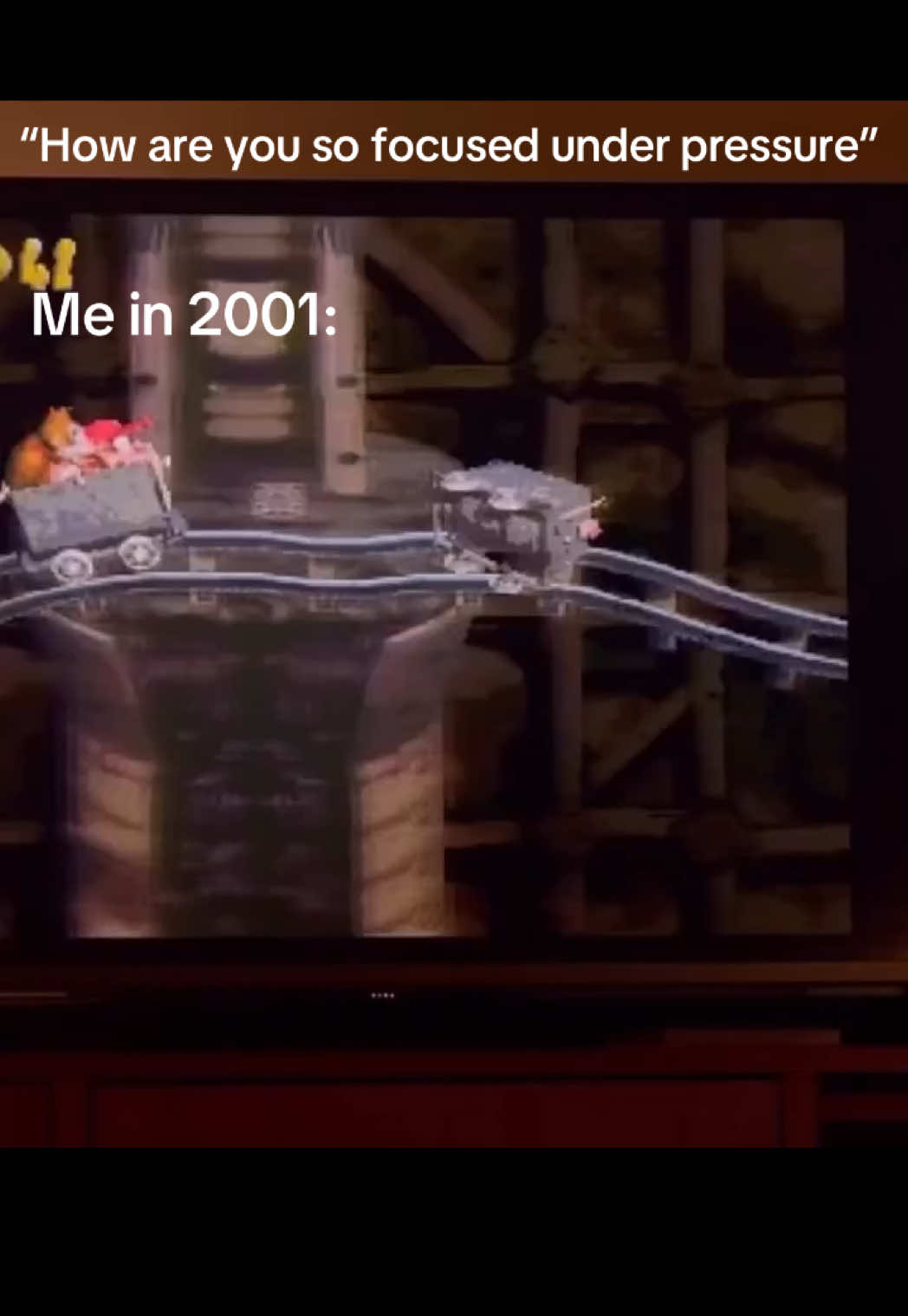 Me at 5 years old locking in on THIS level like my life depended on it 😭🎮 #childhoodmemories #nostalgia #nintendo64 #donkeykong #retrogaming 