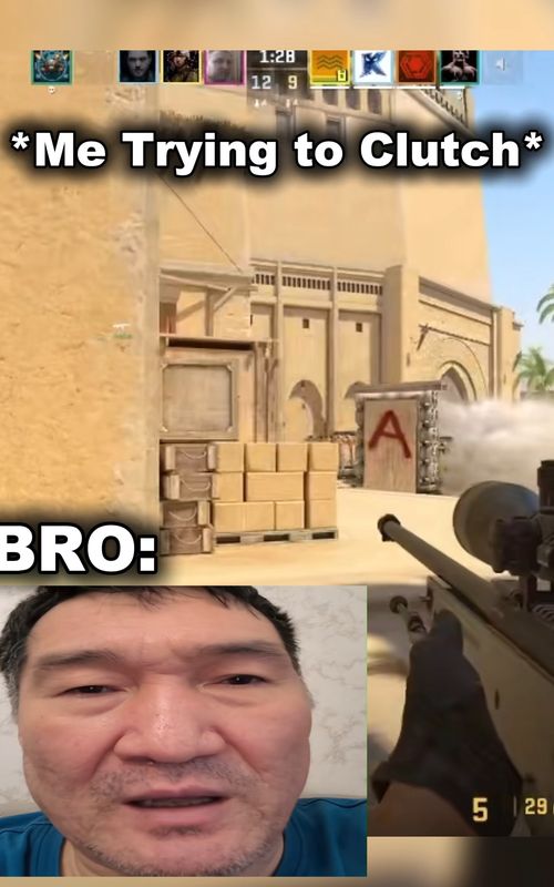 When YOU Try to Clutch ☠️ #cs2 #csgo #csgofunnymoments #cs2funny #simple #zywoo #esl #rio #esport #cs