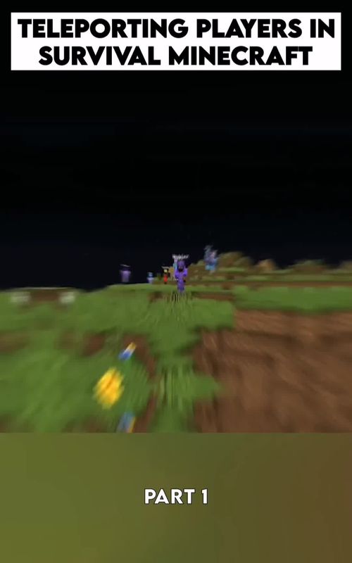 "Teleporting Players In Survival Minecraft" #minutetech #Minecraft #viral #wemmbu #void 