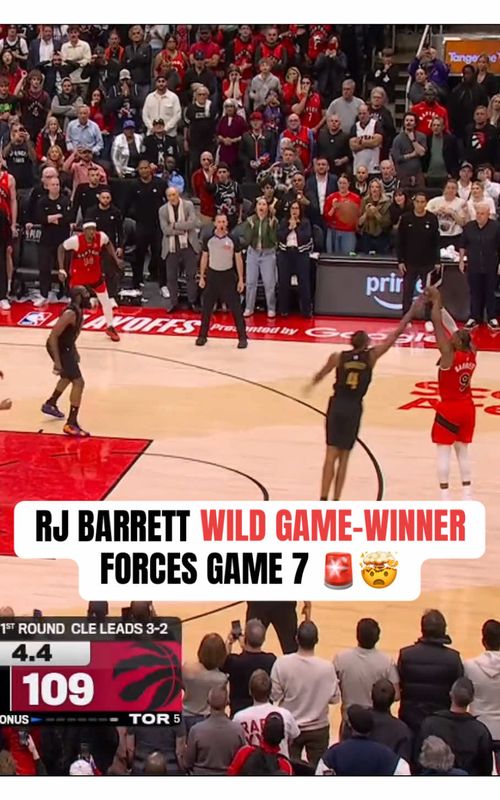 RAPTORS FORCE GAME 7 ON A WILD GAME-WINNER 🔥 #NBA #basketball #raptors #cavs #nbabasketball 