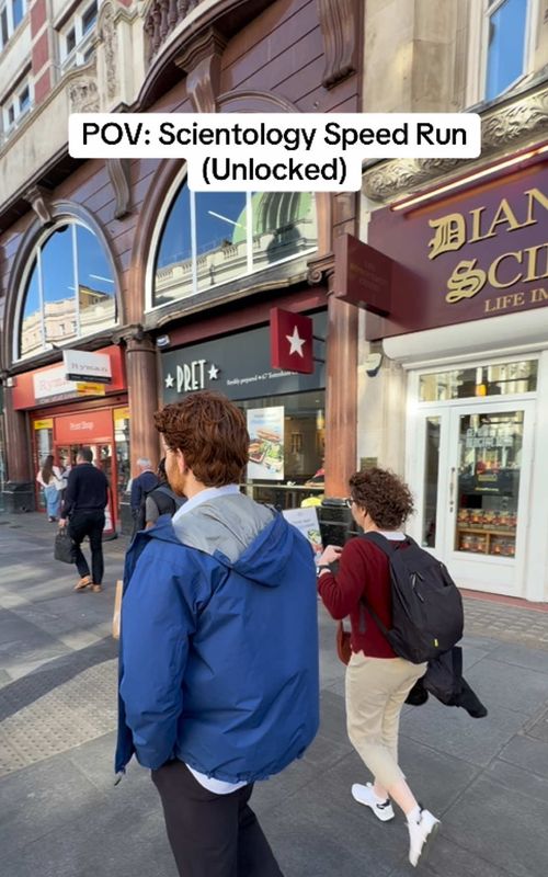 Scientology London speed run unlocked 🚀 #scientology #speedrun 