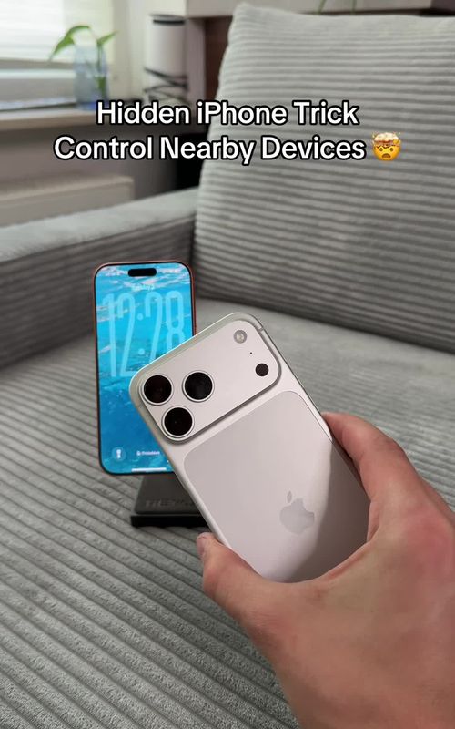 Coolest Hidden iPhone Trick - Control Nearby Devices 🤯 #apple #iphonetricks #fy #techtok 