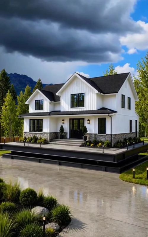 Flood-Resistant Smart House That Automatically Rises Above Water😱 #FloodResistantHouse #InnovativeDesign #RisingHouse #ModernArchitecture #DisasterProof 