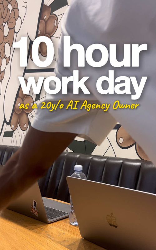 Day in the life of a 20y/o AI agency owner 👨🏽‍💻 This is Episode 1 of building in my 20s… Save this if you want to start your own AI automation business. #aiforbusiness #aiautomations #southafricatiktok🇿🇦 #studententrepreneur #aiagency 