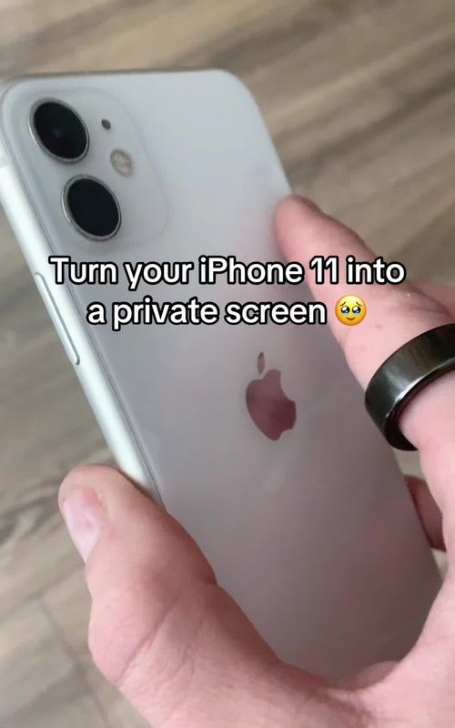 How to enable privacy screen mode on iOS #iphone11 #viral #fyp 