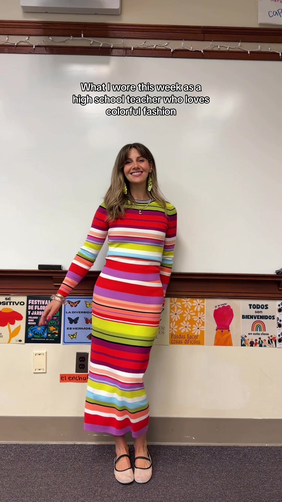 Fave day??? 🌈🌈🌈 #teacherstyle #colorfulstyle #teacheroutfitinspo #teacherootd #dcinfluencer 