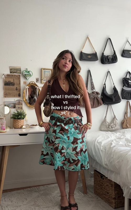 your sign to thrift your spring fits!! #outfitinspo #thriftedoutfits #thrifting #styleinspo #springoutfit 