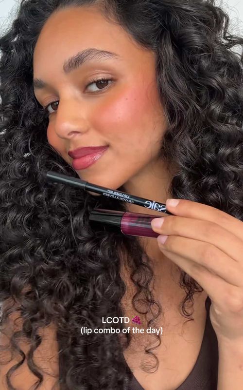 The combo: NEW Lip Liner 101 in Bite + Glossybounce in Dream 💋 Shop the new Lip Liner 101 shades only on saiehello.com - link in bio.  Coming to @sephora @sephoracanada @Cult Beauty and @Credo Beauty on 5.28.26 #saiebeauty #saielipliner #lipliner101 #lipcombo 