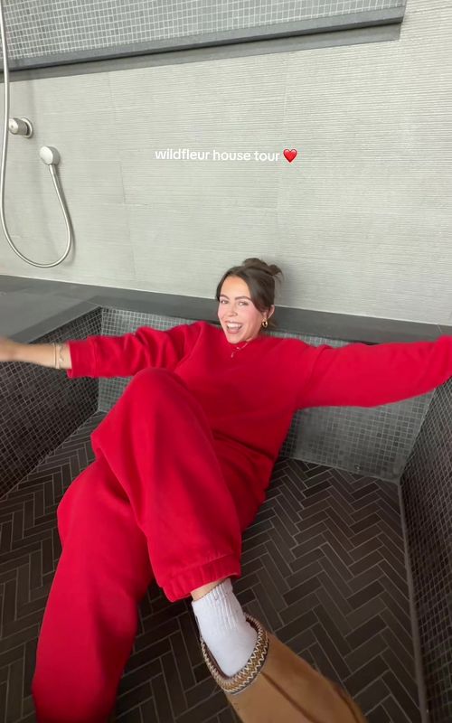 Having the time of my life in the woods with @wildfleurworld !! 🥳 #brandtrip #skintok #skincare #housetour 