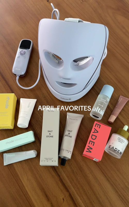 All my April obsessions 💕🫶🏼 @Shark Beauty @Saltair Body @EADEM @rhode skin @SALT & STONE #favoriteproducts #beautyproducts #foru #skincare 