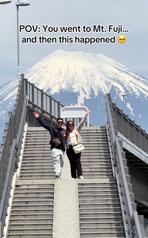 Right place, right time, right person 🥹 In His perfect timing, everything made sense. 9 years of love, patience, and growth—every delay and detour led us to this moment 😭 Thank you Lord for answering our prayers in the most perfect way 🙏  I love you, my forever, Alfren 🤍 #proposal #MtFuji #Couple #engagement #Japan 