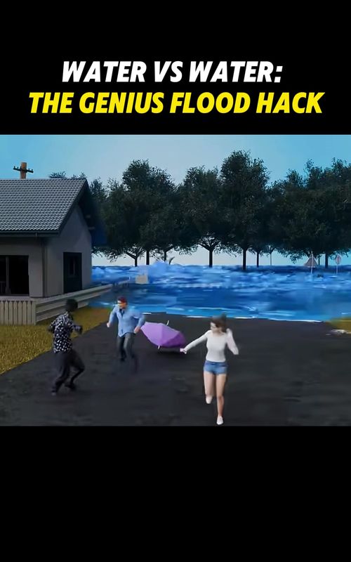 Water vs water:the genius flood hack #tiktok #Science #knowledge #fyp #usa🇺🇸 
