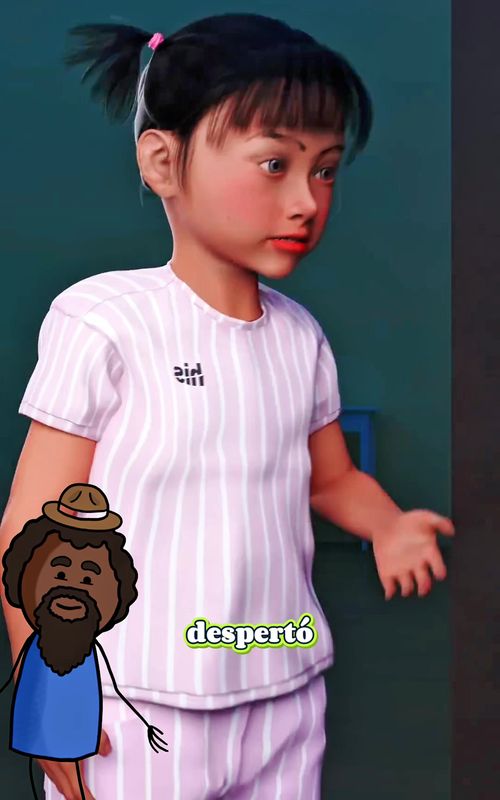 Esta niña vió algo raro en el baño. #3danimations #syoudi5 #interestingfacts #storytiktok 