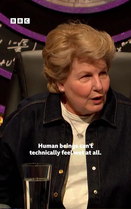 Is water wet? 💧 #QI #Facts #Science #Water #Throwback QI: Sandi Toksvig, Alan Davies and a host of comedy stars swap funny facts on every subject under the sun. It doesn't matter if they're right, as long as they're quite interesting.