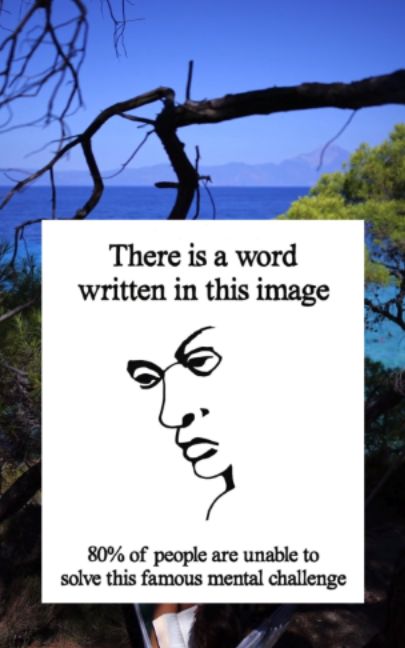 There’s a hidden word right in front of you  can you spot it? Look closely… your brain might be tricking you #brainsparkhub #brainteaser #logic #puzzles #tiktokviral