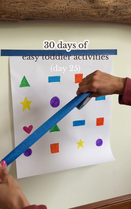 Day 25 of low prep, easy toddler activities - shape matching practice with post it notes!  #toddleractivity #toddleractivities #toddlerlearning #toddlerlearningactivities #screenfreeactivities @Post-It @Crayola  Indoor toddler activity | Toddler learning activities | toddler activities | toddler crafts | easy toddler activities | low prep toddler activities | toddler activities age 1 | activities for 2 year old toddler | toddler activities daycare | activities for 1 year to 2 | toddler activities at home | screen free toddler activities I screen free play | toddler activities age 3 | home toddler activities | toddler activities that promote fine motor skills | toddler activities that promote creativity | screen free play | alphabet letter practice | toddler learning activities | alphabet | toddler alphabet practice | shapes | toddler shape practice | matching shapes | color practice | matching colors | crayola color practice 