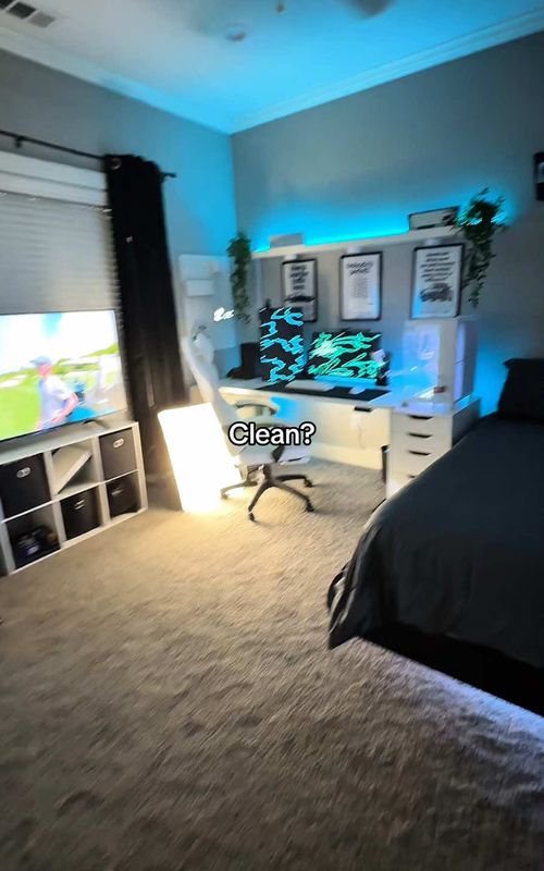 The light fell🙃 #gtpcs #GamingSetup #room #fyp #setup #boyroom #cleanroom