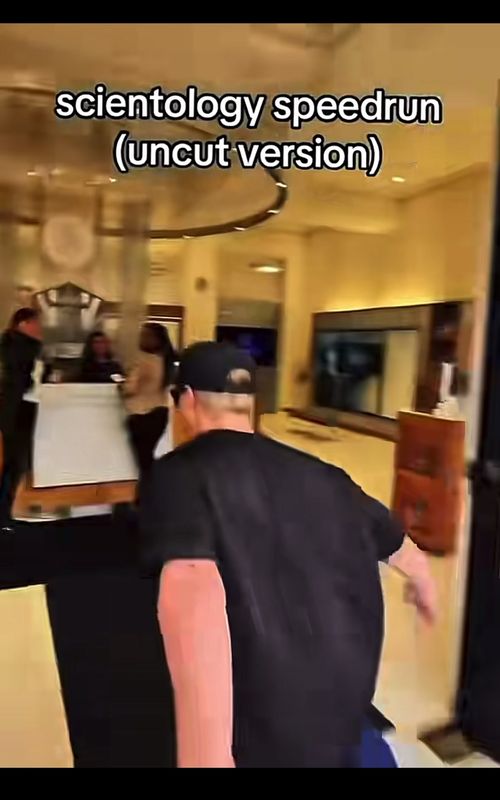 They just keep going at it 😭😭😭 #fyp #scientology #raid #speedrun #funny 