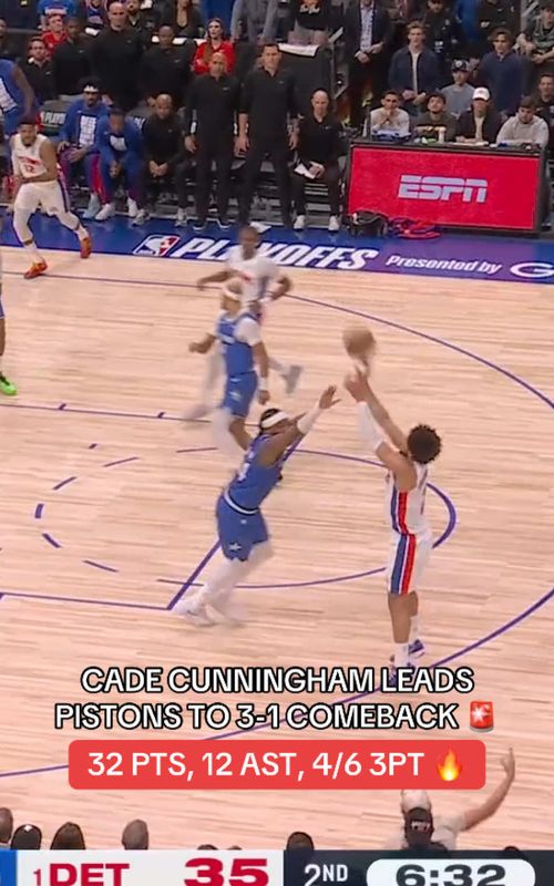 GAME 7 CADE 💪🗣️ #nba #basketball #cadecunningham #pistons #nbaplayoffs 
