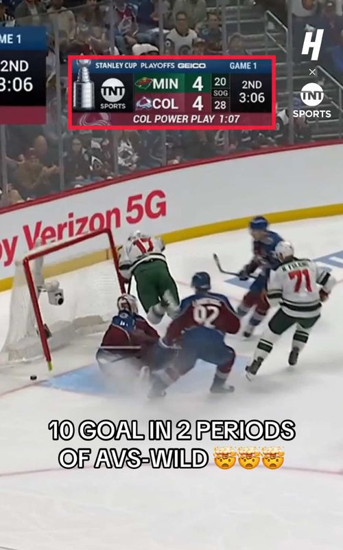 THIS GAME IS INSANE. 🤯🚨 #hockey #nhl #avalanche #wild #nhlplayoffs 