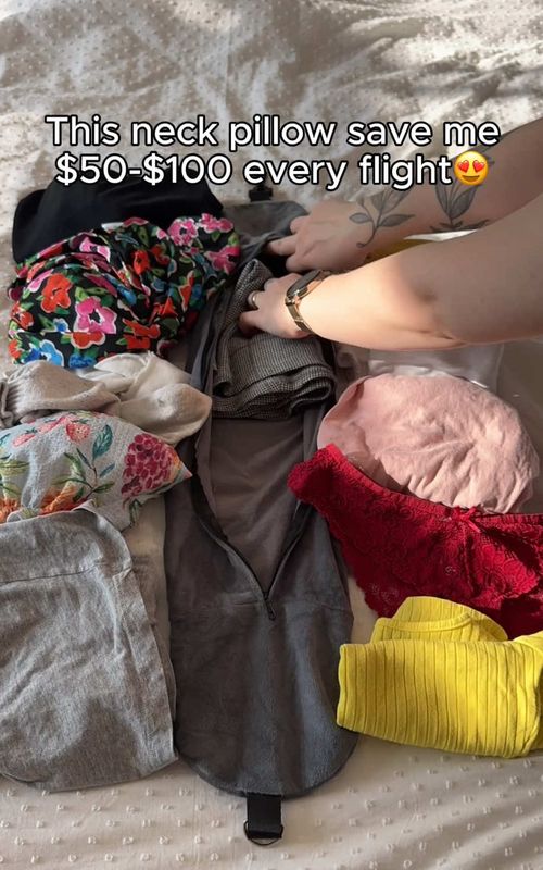Now 50% OFF link in bio!😍✈️ #travel #airport #flight #neckpillow #travelhacks 