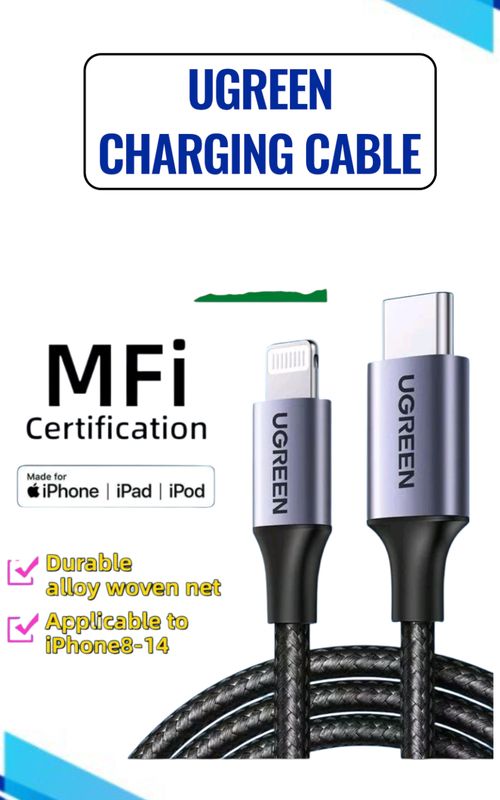 #creatorsearchinsights Protect your iPhone with MFI Certified UGreen Fast Charging Cable designed for iPhones and iPads. #iphonecharging #techhacks #fastcharging #fyp 