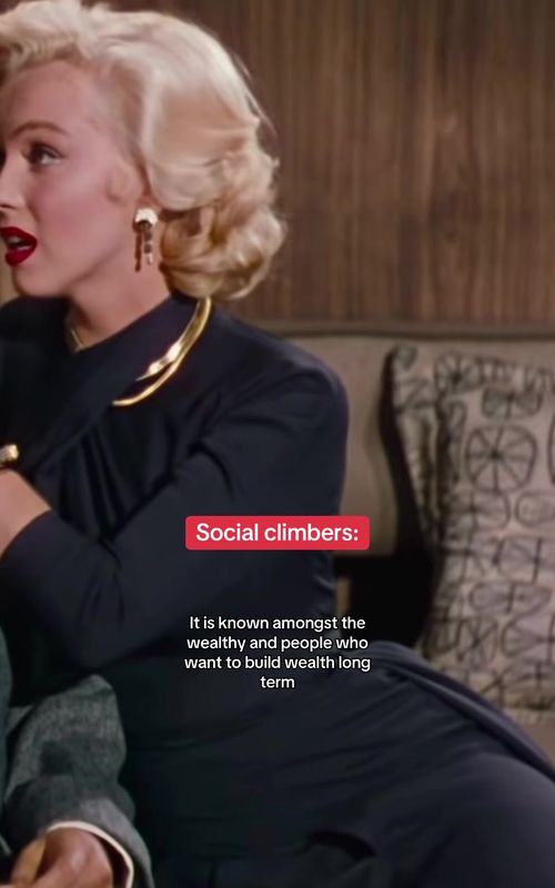 Who the middle class demonizes social climbing, the rich see it as an opportunity to get richer #socialclimber #connections #networking #levelup #oldmoney 