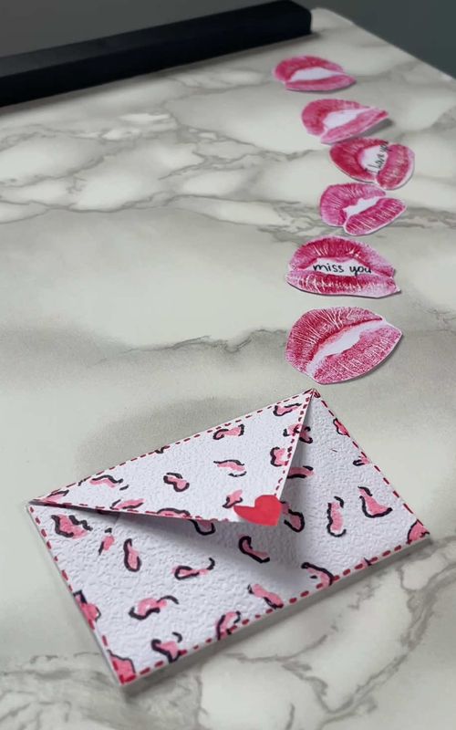 DIY mini card 💋😽❤️‍🔥#paper #tutorial #carte #DIY 