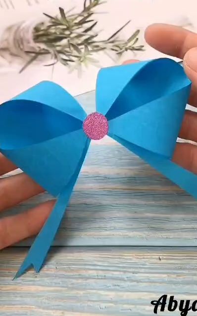 Easy DIY paper bow 🎀✨ Turn simple paper into a cute decorative bow in minutes! Perfect for gifts, cards, or room decor. Follow along and try it yourself 💙 #DIYCrafts #PaperCraft #Handmade #CreativeIdeas #CraftTok #EasyDIY #GiftWrapping #BowMaking #ArtAndCraft #CraftIdeas #DecorDIY #SimpleCrafts