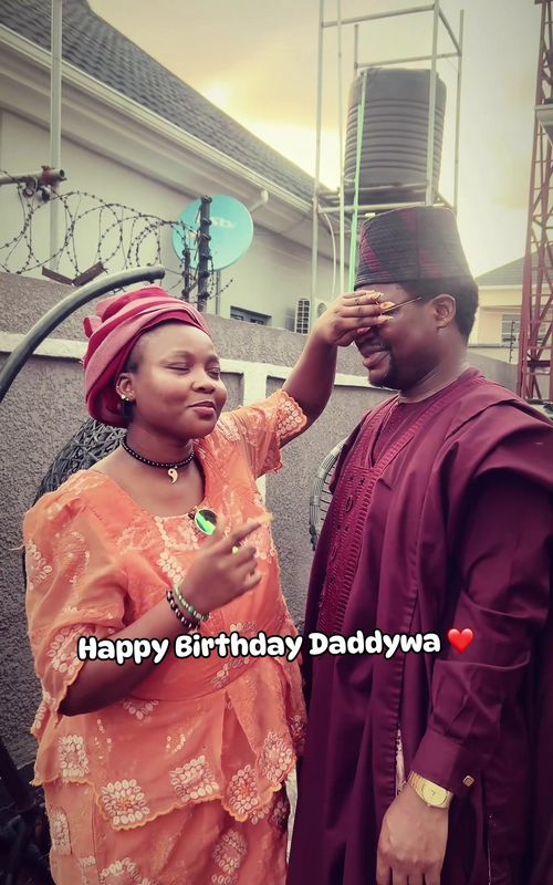 Happy birthday Daddywa ❤️ . May God bless you with long life, good health, and plenty money — because your wife no fit suffer 🙏🏽 . May He also touch your heart… especially in certain areas 👀 . I love you… but I’m still watching you 😌 #daddywa #mummywa #myalienlover #CapCut 