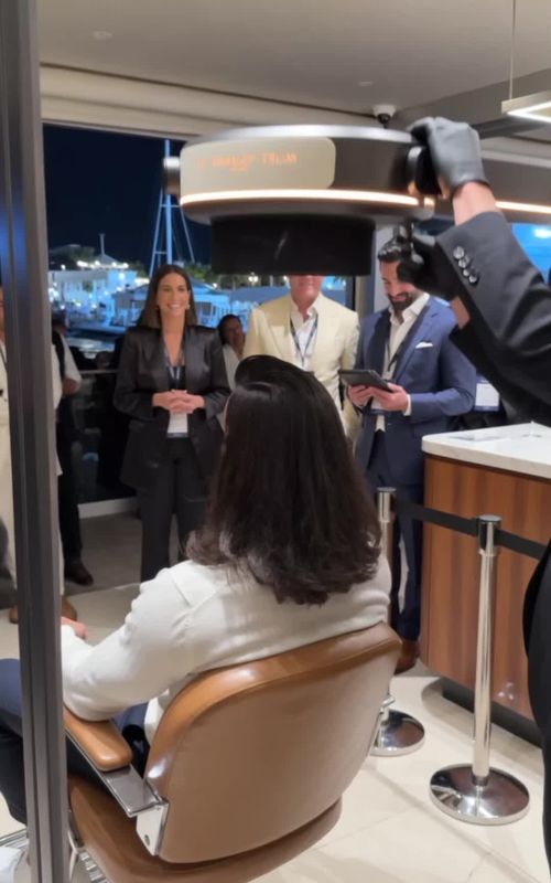 POV: they tested a 2030 autocut machine at a private Monaco tech expo and it actually worked 🫨 Long hair to old-money cut in 10 seconds. Would you trust it or stay in the old-school barber chair? 💬👇 #FutureTech #HairTransformation #Monaco #LuxuryLifestyle #TechTok 📩 Brand collabs: link in bio