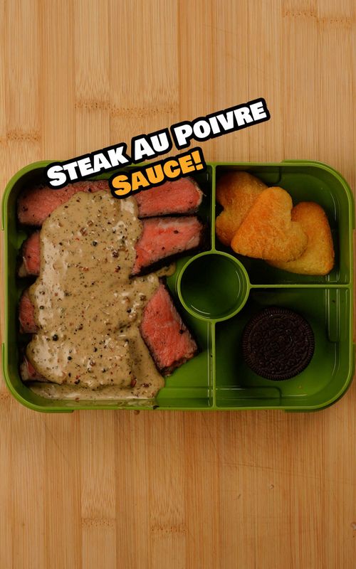 The Bare Minimum Lunch Dad Not gonna lie… I didn’t think this one was gonna be worth it Until my son came home talking about how someone else’s lunch was “better” and yeah… that didn’t sit right with me So instead of overthinking it, I just went all in.  Big bone-in New York strip and a sauce that honestly tastes way fancier than anything I should be making on a random day.  Rich, creamy, peppery… one of those things where you take a bite and immediately know you overdid it.  #steak #lunch #dadlife #Foodie #homecooking