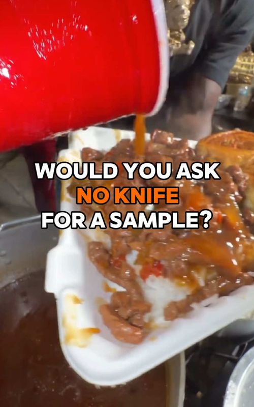 No Knife plates got people losing their minds🤣😭🔥 #dababy #noknife #FoodTok #fyp #viral 