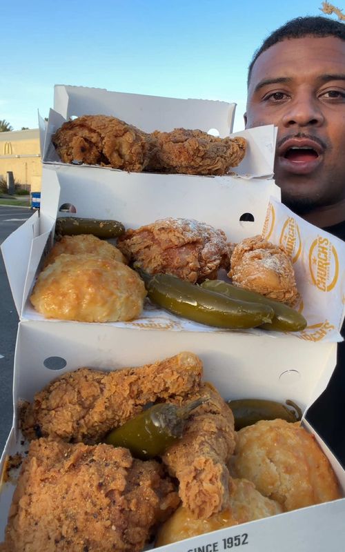 New Church’s dry rub chicken #fyp #Foodie #mukbang #friedchicken #chickenwings 