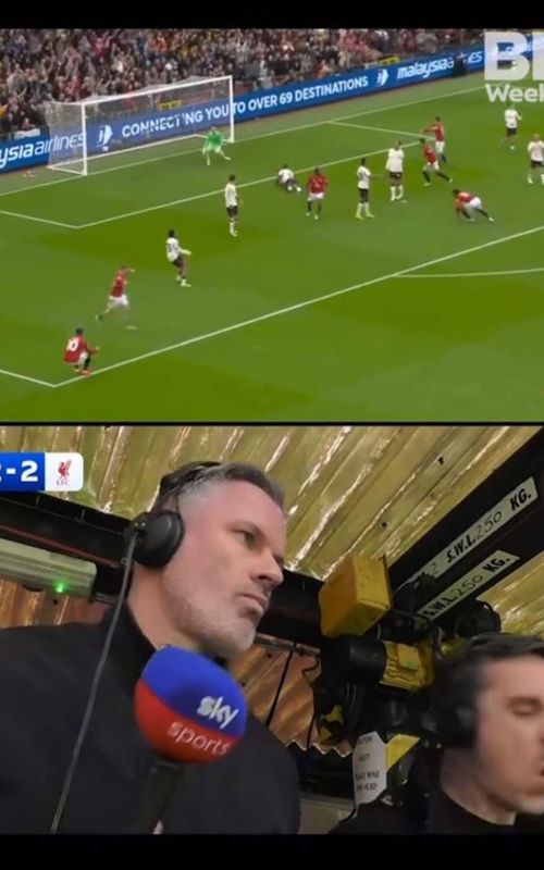 #neville #carragher #reaction #manchesterunited #liverpool 