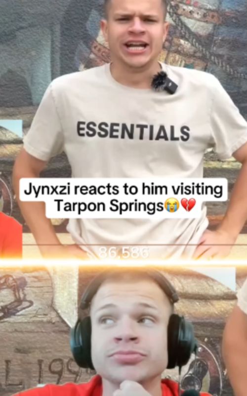 Jynxzi reacts to him visiting Tarpon Springs😭💔 #jynxzi #jynxziclips #jynxzirage #jynxzifunnymoments #viralvideos #fyp #tarponsprings @jynxziontwitch