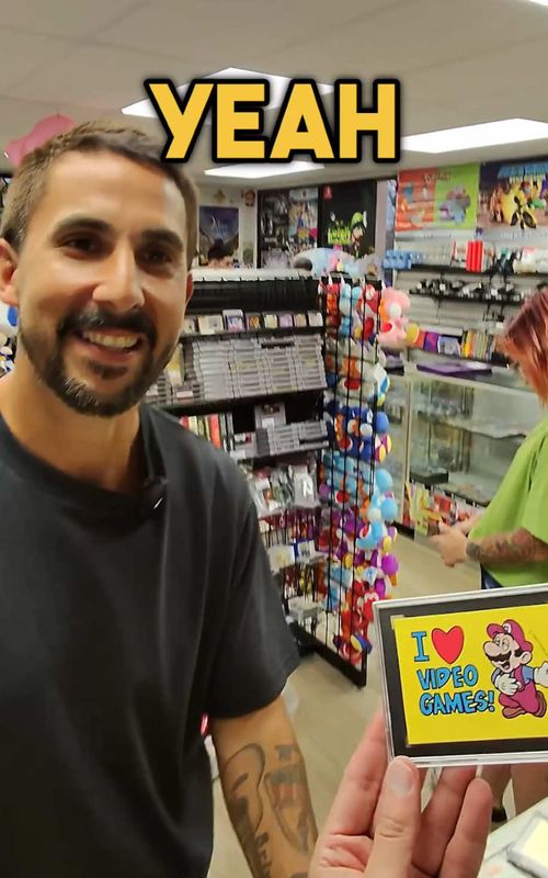 He bought them ALL…👀 #videogames #nintendo #retrogaming #fyp 