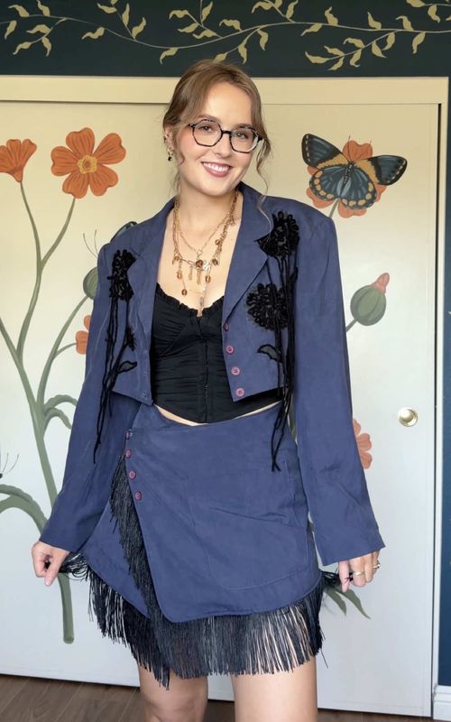 This project was really testing me!! #upcycling #upcycled #thriftflip #diyfashion #whimsical 