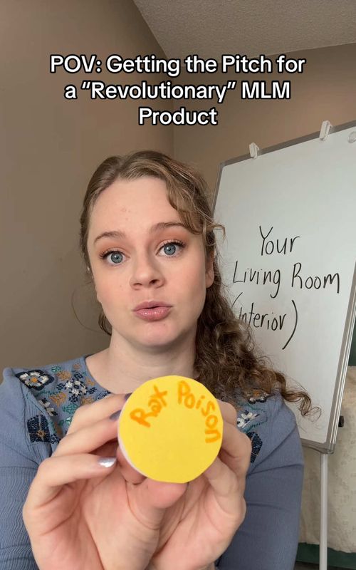 MLM = Multilevel Marketing Company (in this context) #comedy #satire #pov #fyp #parody 